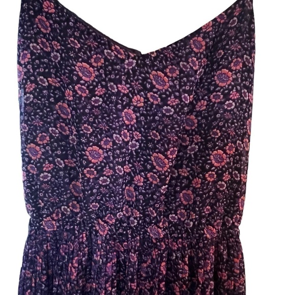 American Eagle‎ Outfitters Purple/ Pink Sleeveless Boho Floral Maxi Dress Small - Picture 2 of 5